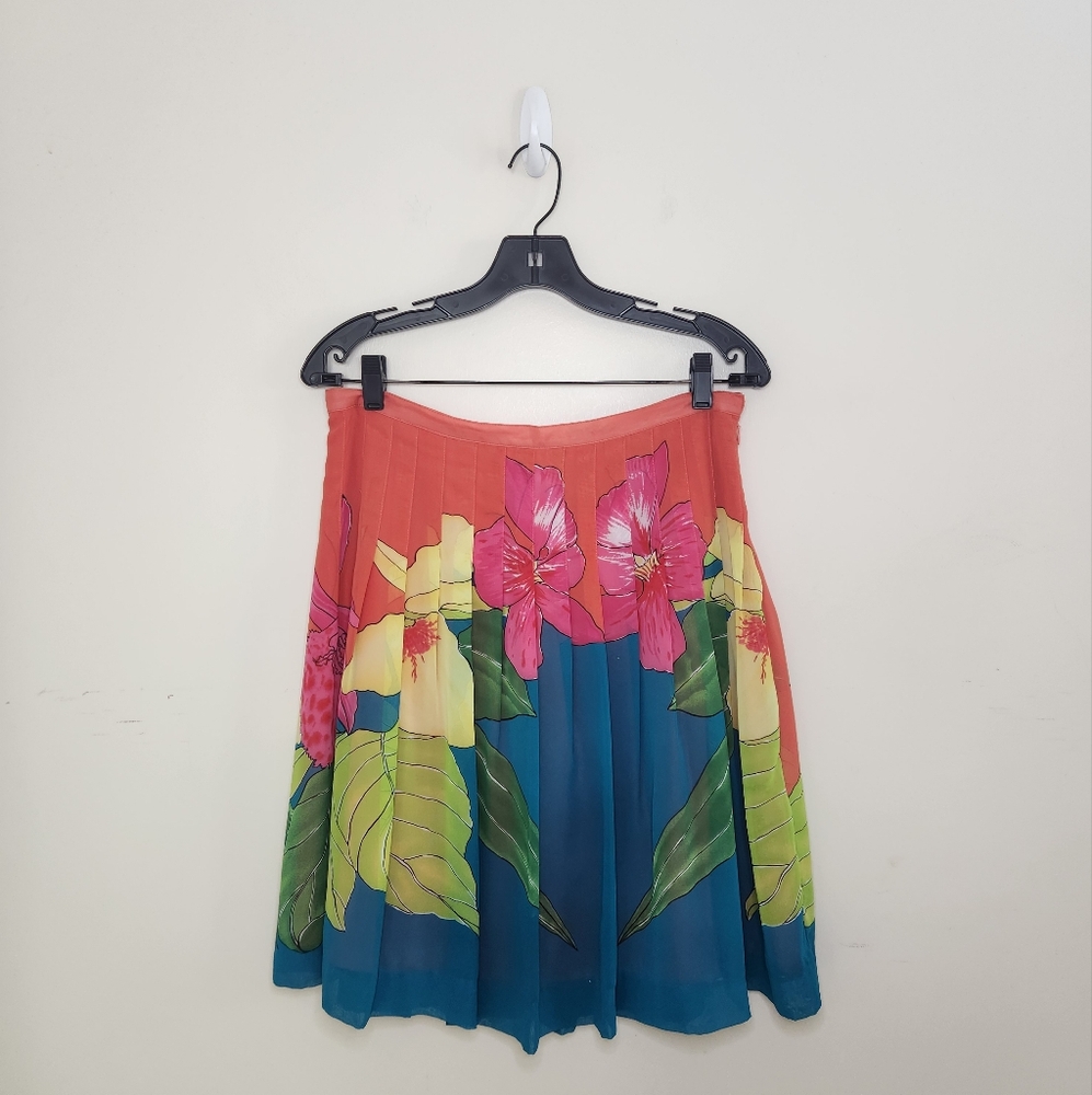 Women's Bandolino Tropical Floral Print Skirt Sz 8